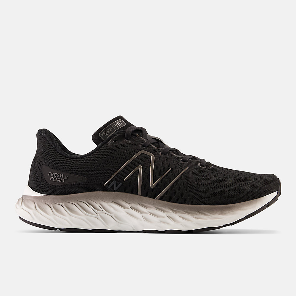 New Balance Fresh Foam X EVOZ v3 Shoes Black with Silver Metallic